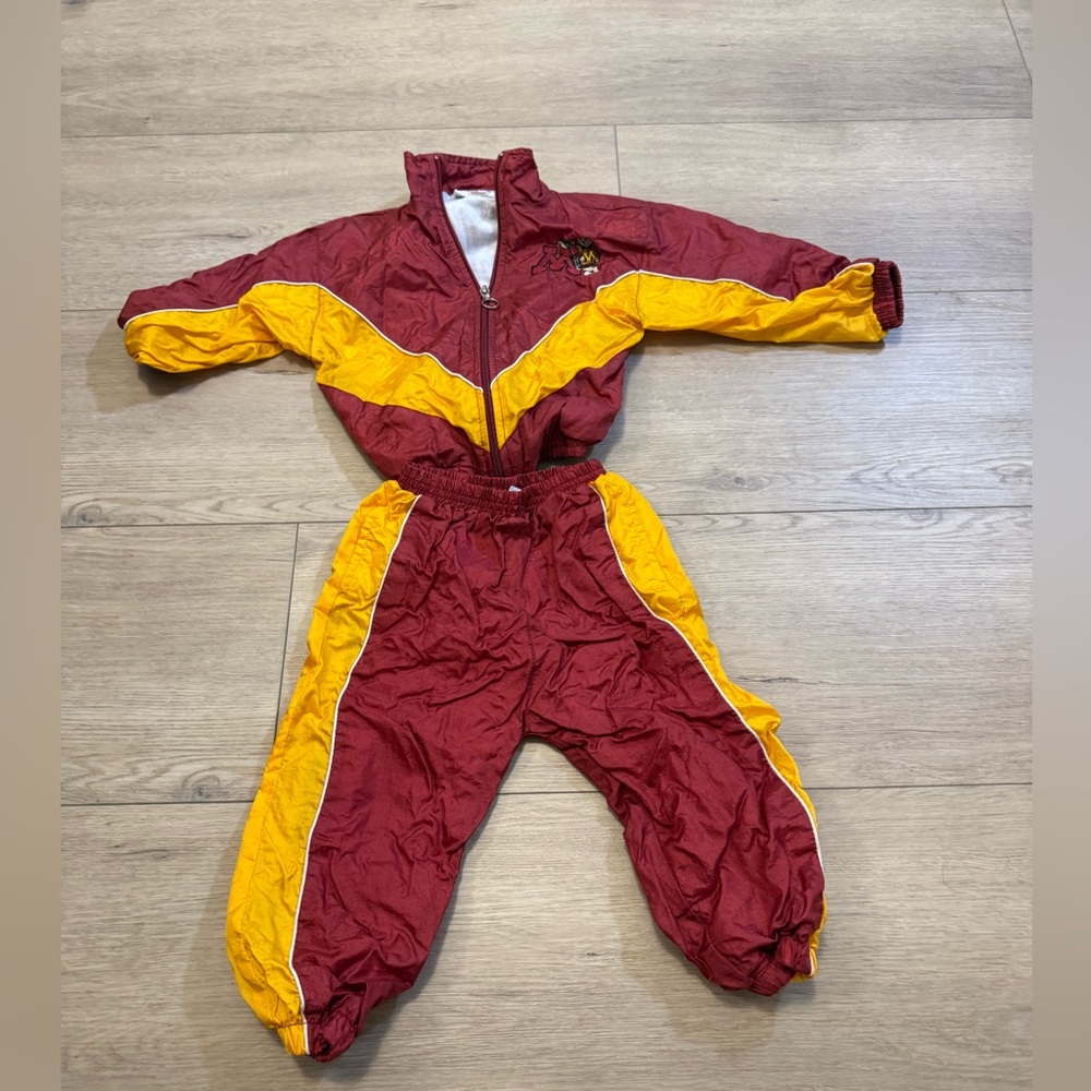 Vintage Minnesota Gophers Toddler Wind Jumpsuit‎ 24mo
